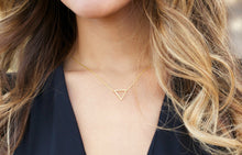 Load image into Gallery viewer, AVA Triangle Necklace