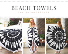 Load image into Gallery viewer, DREAMCATCHER- Round Towel