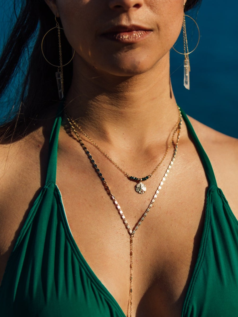 Beach Vibes- Sand Dollar necklace