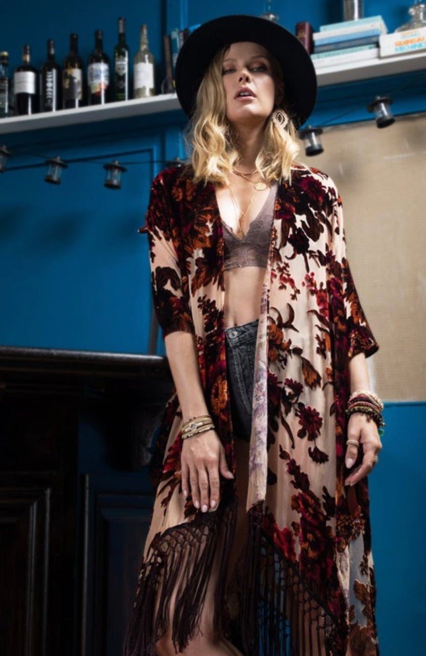 Velvet kimono