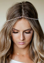 Load image into Gallery viewer, CHAIN HEADPIECE- pearl and gold chain headdress head piece
