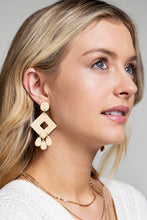 Load image into Gallery viewer, DIAMOND LEAF Clay Earrings
