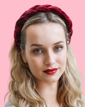 Load image into Gallery viewer, MORGAN Velvet Headband in Burgundy
